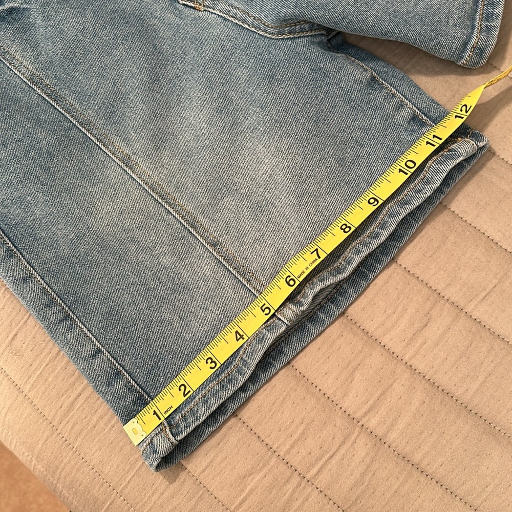 Cello denim jean shorts, high rise pixie, size L - Picture 6 of 10